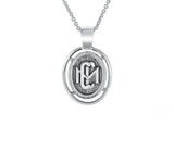 Sterling Silver CMC custom design class pendant by AMD Originals front view.